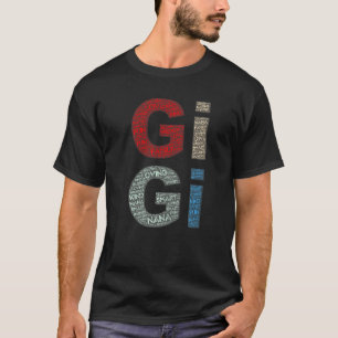 T-shirt Gigi Surnom Grandma Retro
