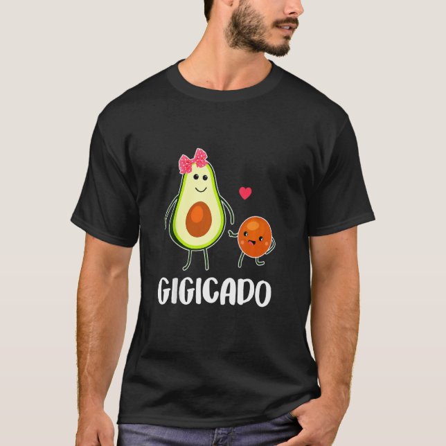 T-shirt Gigicado Cute Avocado Grandma femme enceinte (Devant)
