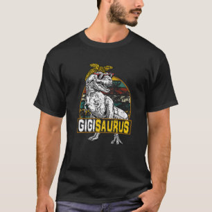 T-shirt Gigisaurus Leopard Rex Dinosaur Gigi Saurus Mère