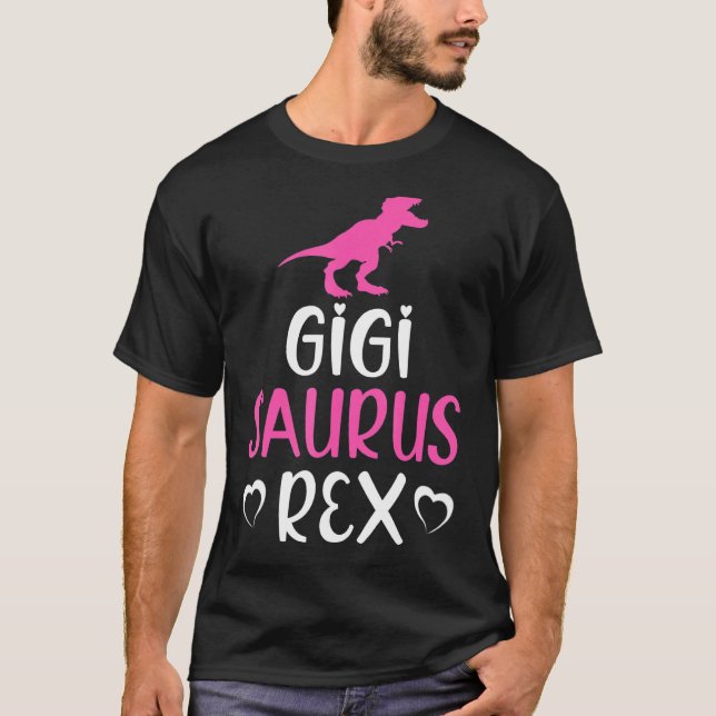 T-shirt Gigisaurus Rex Dinosaur Gigi Saurus Famille Matchi (Devant)