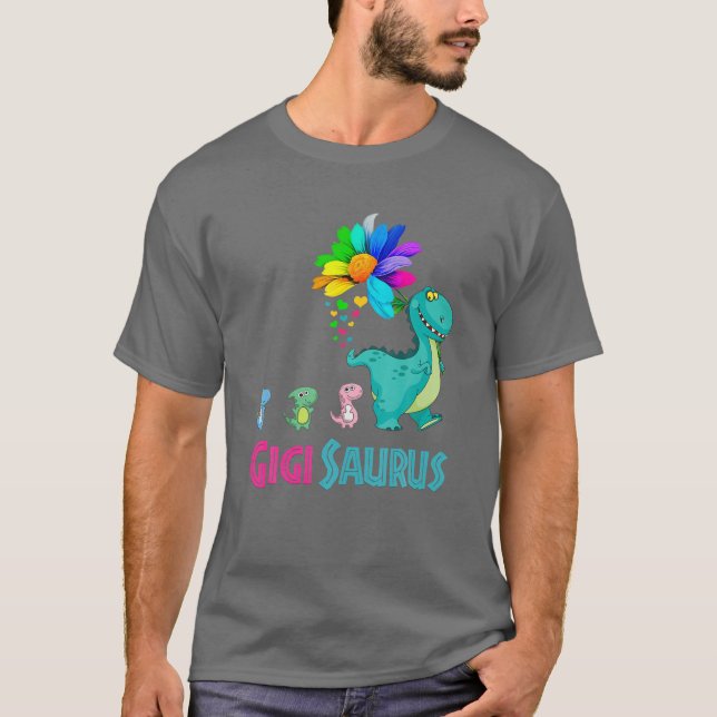 T-shirt Gigisaurus T Rex Gigi Saurus Dinosaur Famille Matc (Devant)