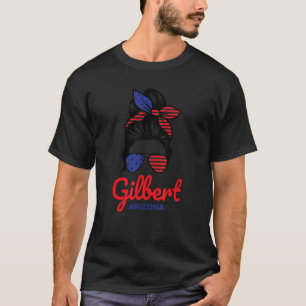 T-shirt Gilbert Arizona Retro Messy Bun