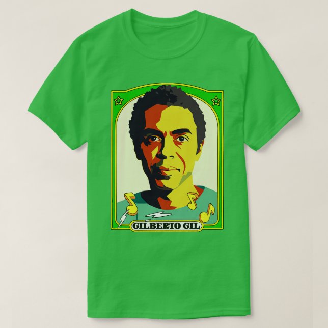 T-shirt Gilberto Gil Retro Design original (Design devant)