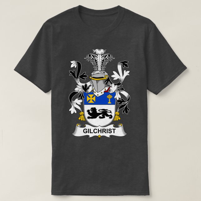 T-shirt Gilchrist Manteau d'armoiries Famille Crest (Design devant)