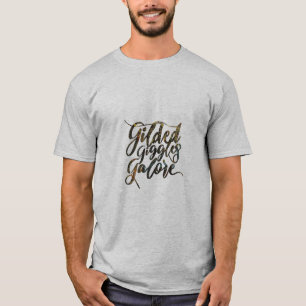 T-shirt "Gilded Giggles Galore." en multicolore.