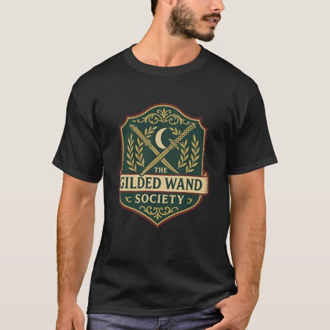 T-shirt Gilded Wand Society - Wizarding Club (Devant)