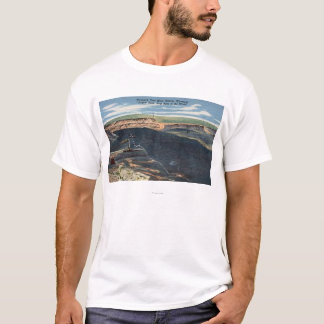T-shirt Gillette, WY - vue de mine de houille de Wydodak (Devant)