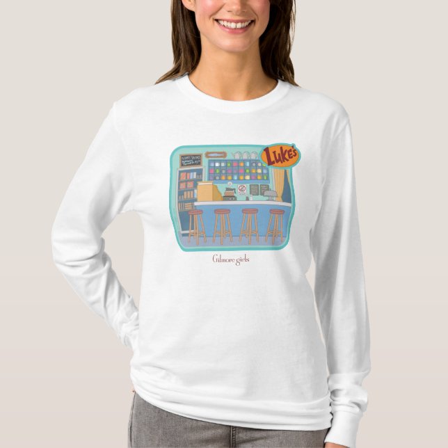 T-shirt Gilmore Girls | Luke's Diner Graphic (Devant)