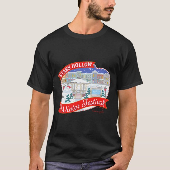 T-shirt Gilmore Girls Stars Hollow Winter Festival  (Devant)
