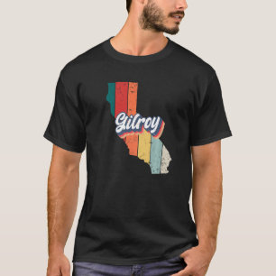 T-shirt Gilroy City Retro Maison Vintage Californie