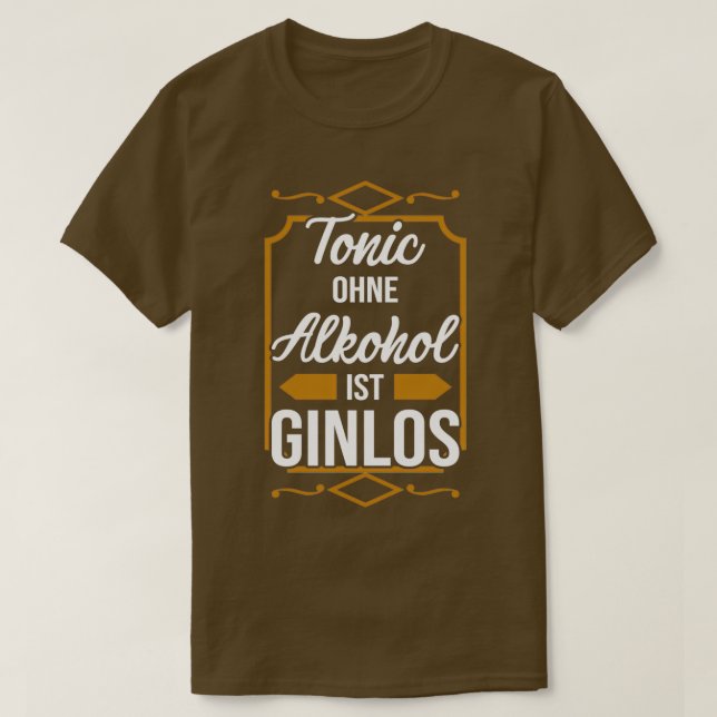 T-shirt Gin alcool gin cocktail (Design devant)