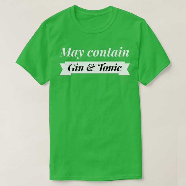 T-shirt Gin et tonic (Design devant)