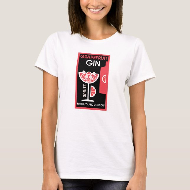 T-shirt Gin rose (Devant)