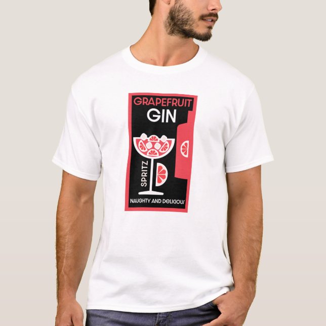 T-shirt Gin rose (Devant)
