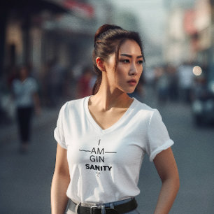 T-shirt Gin Sanity Ladies V Neck