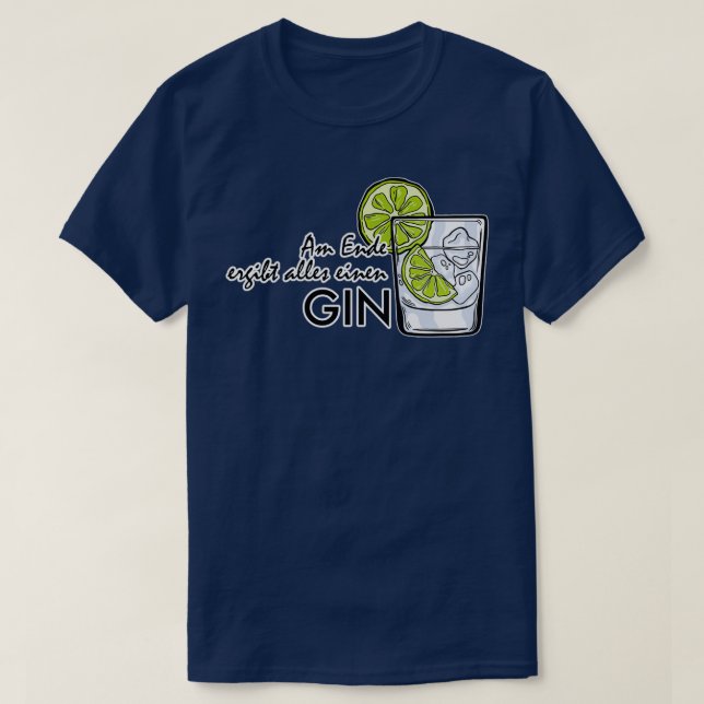 T-shirt Gin Tonic Longdrink Drinker Party JGA cadeau 3 (Design devant)