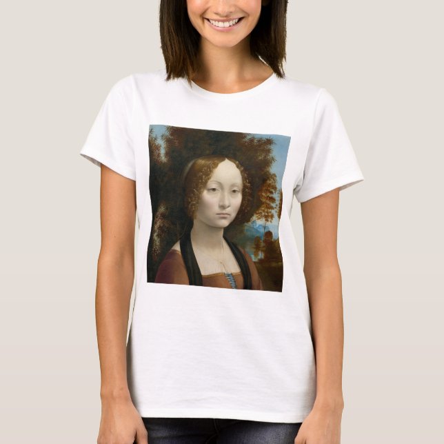 T-shirt Ginevra de Benci by Leonardo da Vinci (Devant)