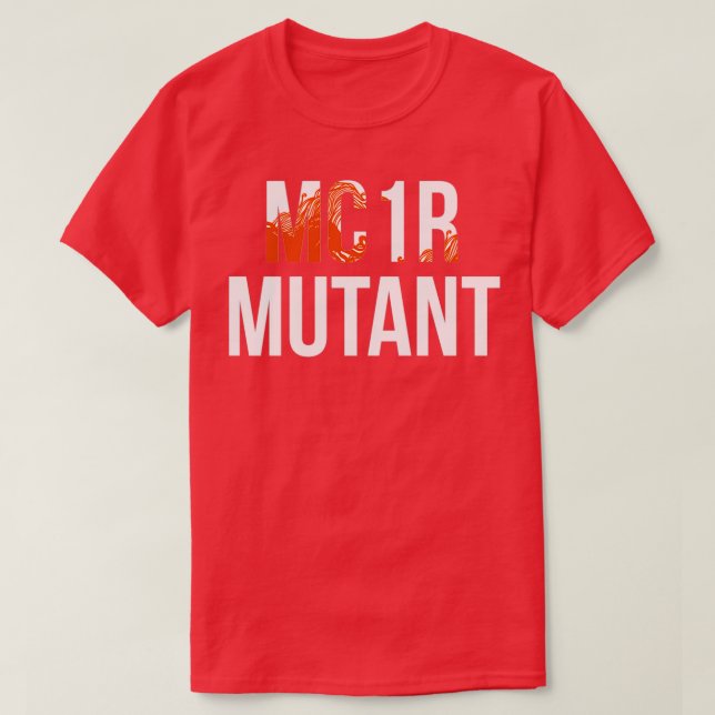 T-shirt Gingembre à tête rouge drôle de mutant Mc1R (Design devant)