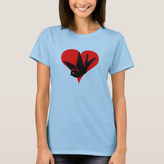 T-shirt Gingembre "Coeur d'hirondelle" et Rockab "Ringle r
