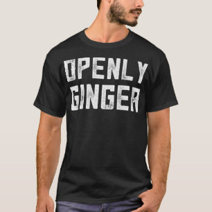T-shirt Gingembre Gag Cadeaux Drôle Redhead Cadeau Ouvert 