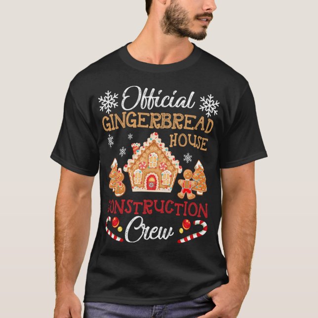 T-shirt Gingen officiel de construction de la maison de pa (Devant)