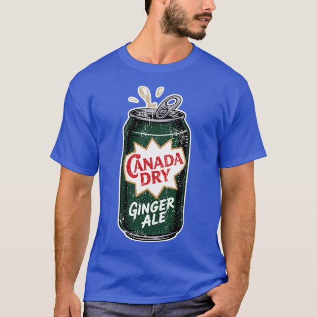 T-shirt Ginger Ale Soda Peut vintage (Devant)