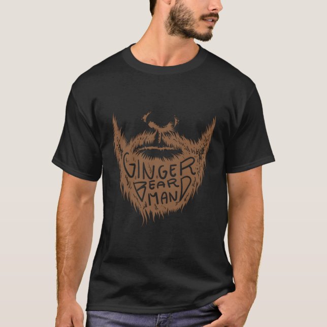 T-shirt Ginger Beard Man mignon Mystérieux Red Beard Cadea (Devant)