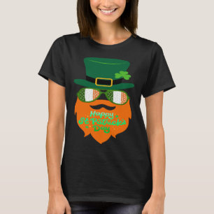 T-shirt Ginger Beard St Patrick's Day Vert Shamrock irland