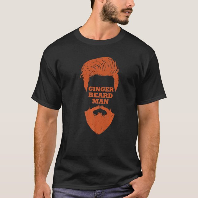 T-shirt Ginger Beth Man Redhead Ginger Papa Père Mens (Devant)