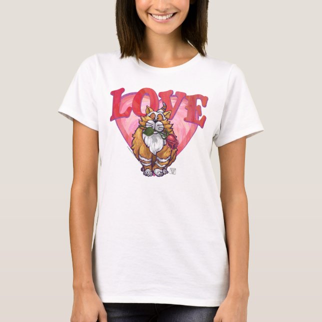 T-shirt Ginger Cat Saint-Valentin (Devant)