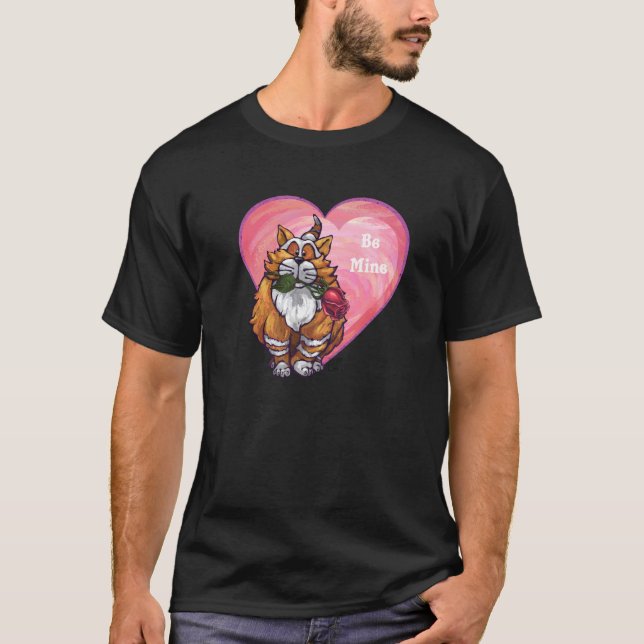 T-shirt Ginger Cat Saint-Valentin (Devant)
