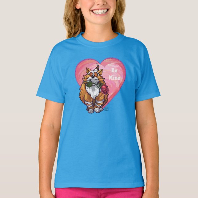 T-shirt Ginger Cat Saint-Valentin (Devant)