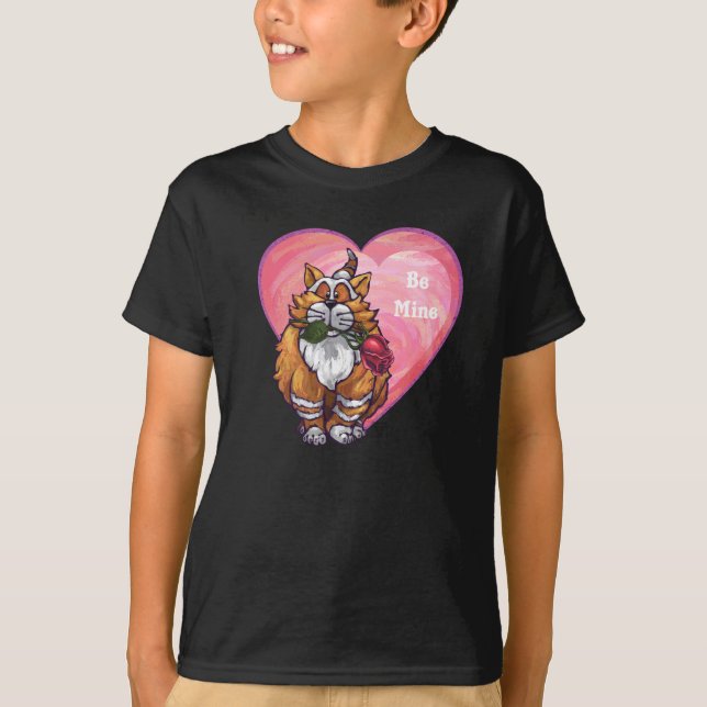 T-shirt Ginger Cat Saint-Valentin (Devant)