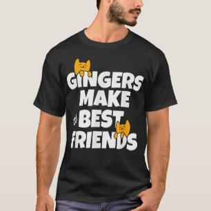 T-shirt Ginger Cats meilleurs amis pour Orange Tabby Cat L