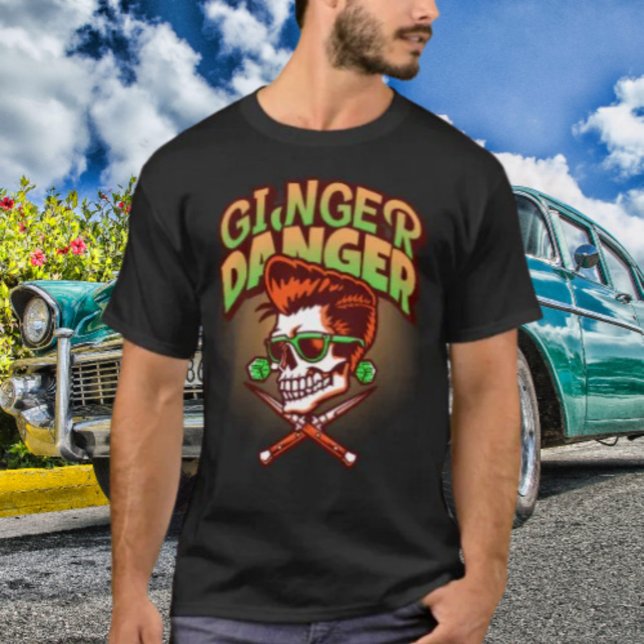 T-shirt Ginger Danger Mâle (Créateur téléchargé)