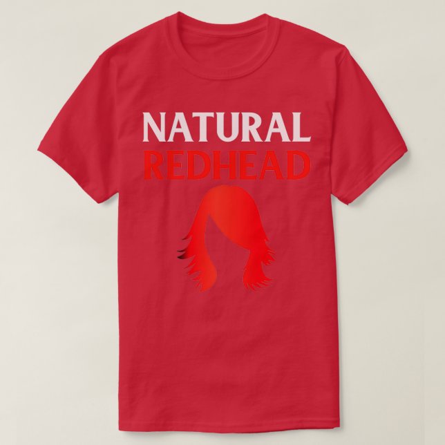 T-shirt Ginger de l'équipe de Redhead naturel (Design devant)