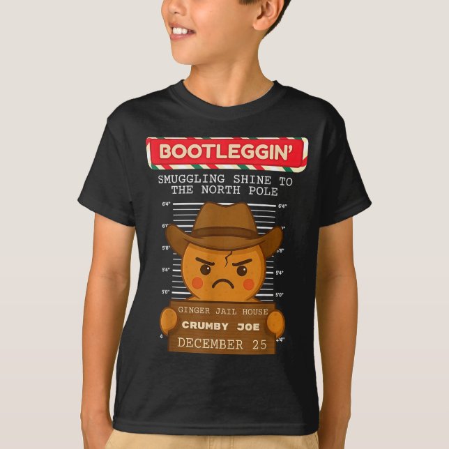 T-shirt Ginger Jailhouse Christmas Humor Gingerbread Coupl (Devant)