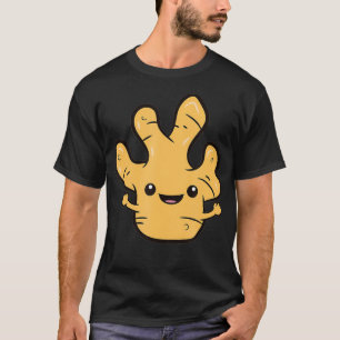 T-shirt Ginger Lover Kawaii Ginger Root Vegetable Love Gin