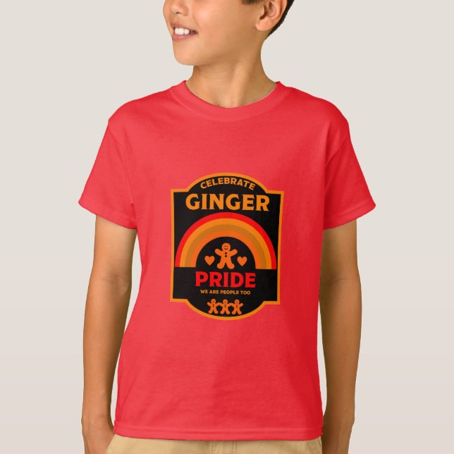 T-shirt Ginger Pride Jour Mois Événements (Devant)