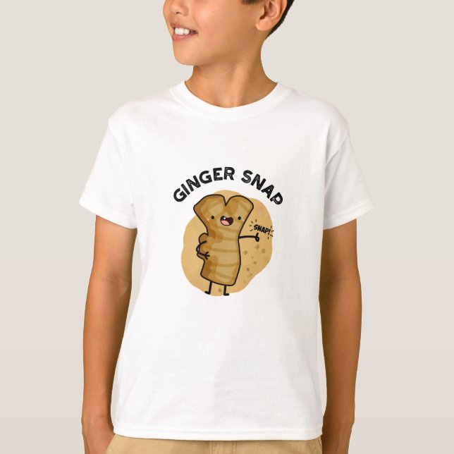 T-shirt Ginger Snap Funny Food Herb Spice Pun (Devant)