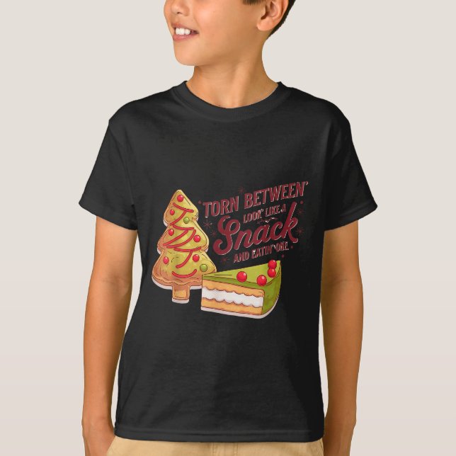 T-shirt Gingerbread Christmas Tree Cake  (Devant)