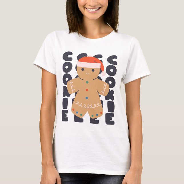 T-shirt Gingerbread Cookie Christmas (Devant)