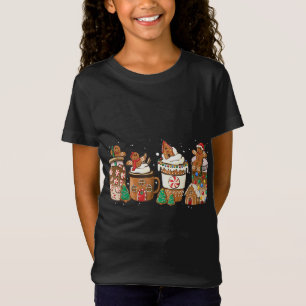 T-Shirt Gingerbread Cookie Christmas Coffee Cups Latte Dri