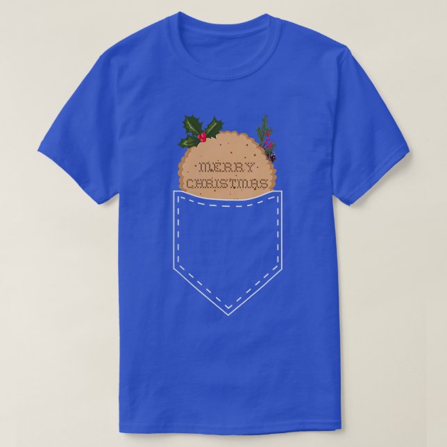 T-shirt Gingerbread Cookie Pocket Cute Coffee Lovers Merry (Design devant)