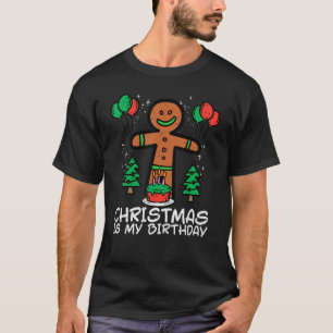 T-shirt Gingerbread Homme Noël est mon anniversaire Noël H