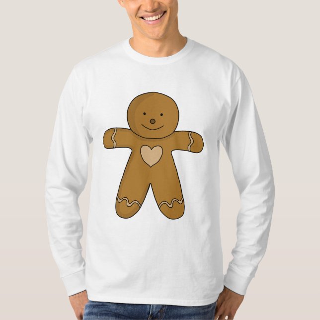 T-shirt GingerBread Man Christmas Cookie (Devant)