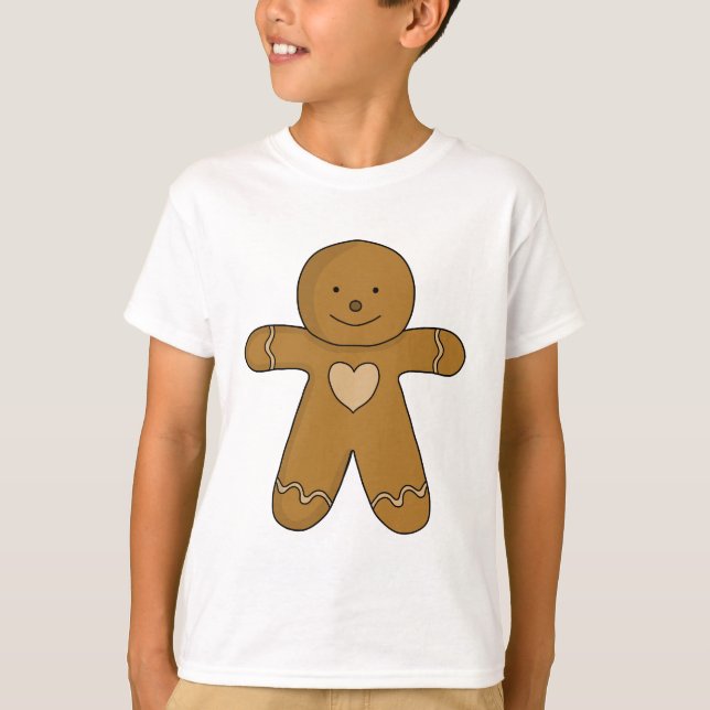 T-shirt GingerBread Man Christmas Cookie (Devant)