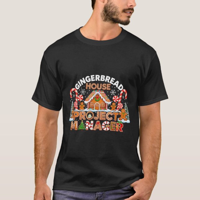 T-shirt Gingerbread Man Costume, Gingerbread House Project (Devant)