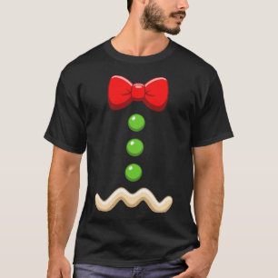 T-shirt Gingerbread Man Costume Noël Halloween Cookie