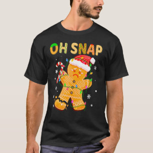 T-shirt Gingerbread Man Oh Snap Christmas Cookie Costume B
